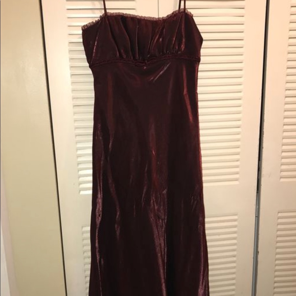 Bridesmaids Gown Burgundy Wine